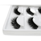 Pestañas Postizas En Tira 5 Pares Marca Kfer Valtierra® Negro Whispy K8 C 1.5 Cm