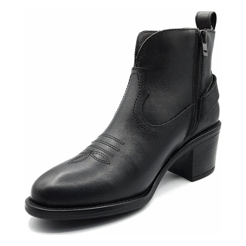 Botín Tacón 5cm Para Dama Mod. L1126163 Marca Levís®