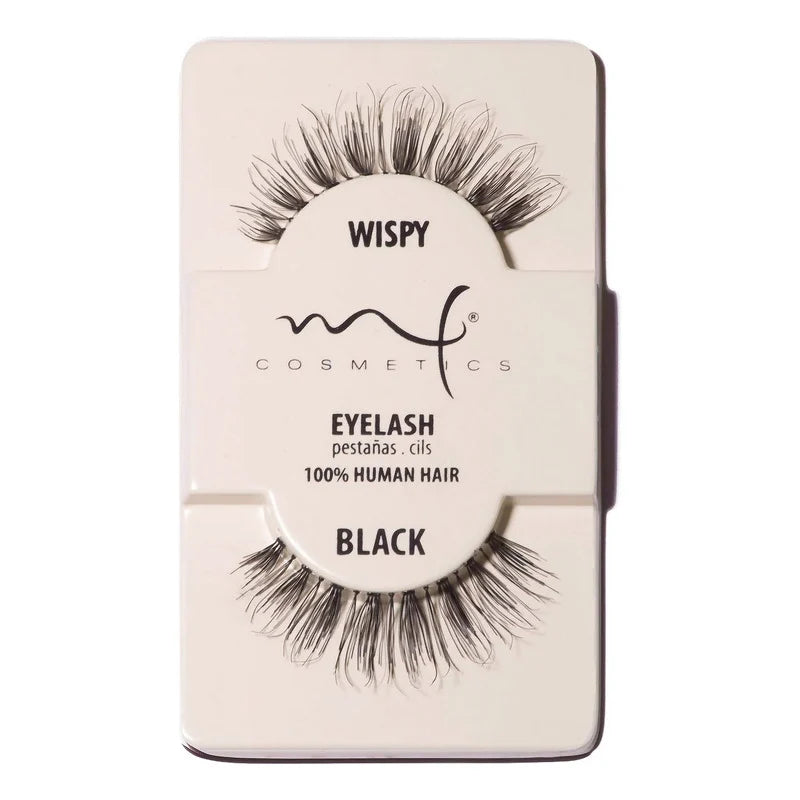 Pestañas Postizas Mink Profesionales Naturales Marca Mf® Wispy Negro 1cm