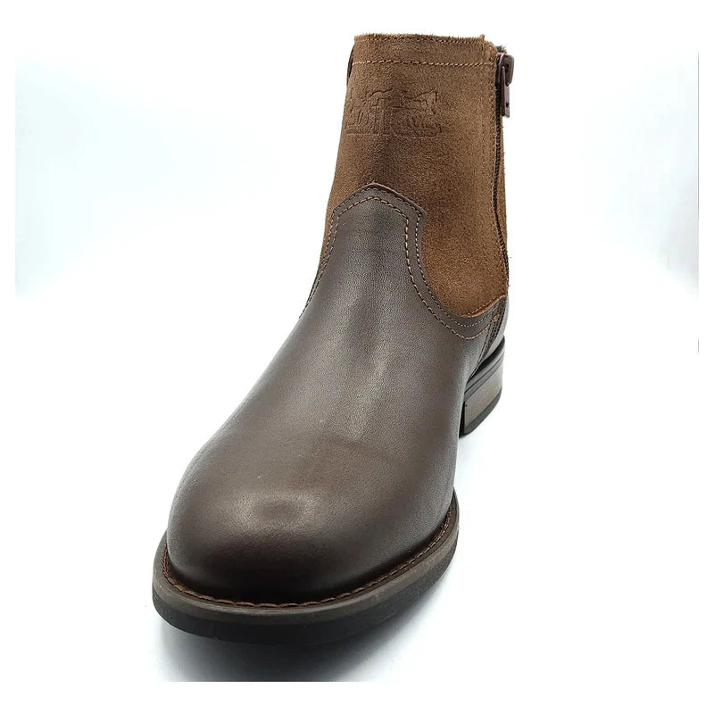 Bota Elegante De Piel Para Caballero M.l2126531 Marca Levís® Marrón