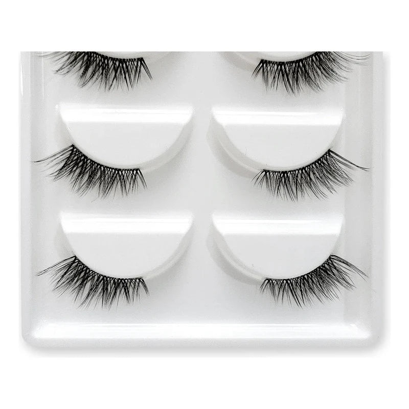 Pestañas Postizas En Tira 5 Pares Marca Kfer Valtierra® Negro Teddy C 1.5 Cm