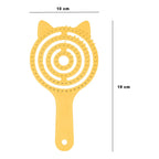 Cepillo Hueco Anti Enredos Cabello Grueso Y Delgado Flori® Amarillo
