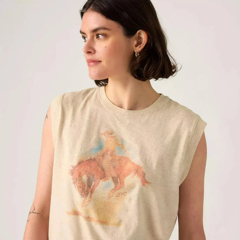 Playera Boxy Tank Para Dama Mod. 001mw0004 Marca Levis®