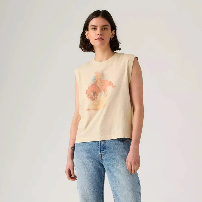Playera Boxy Tank Para Dama Mod. 001mw0004 Marca Levis®