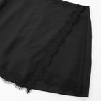 Falda Short Con Encaje Para Mujer 45-26 Negro London Fashion®