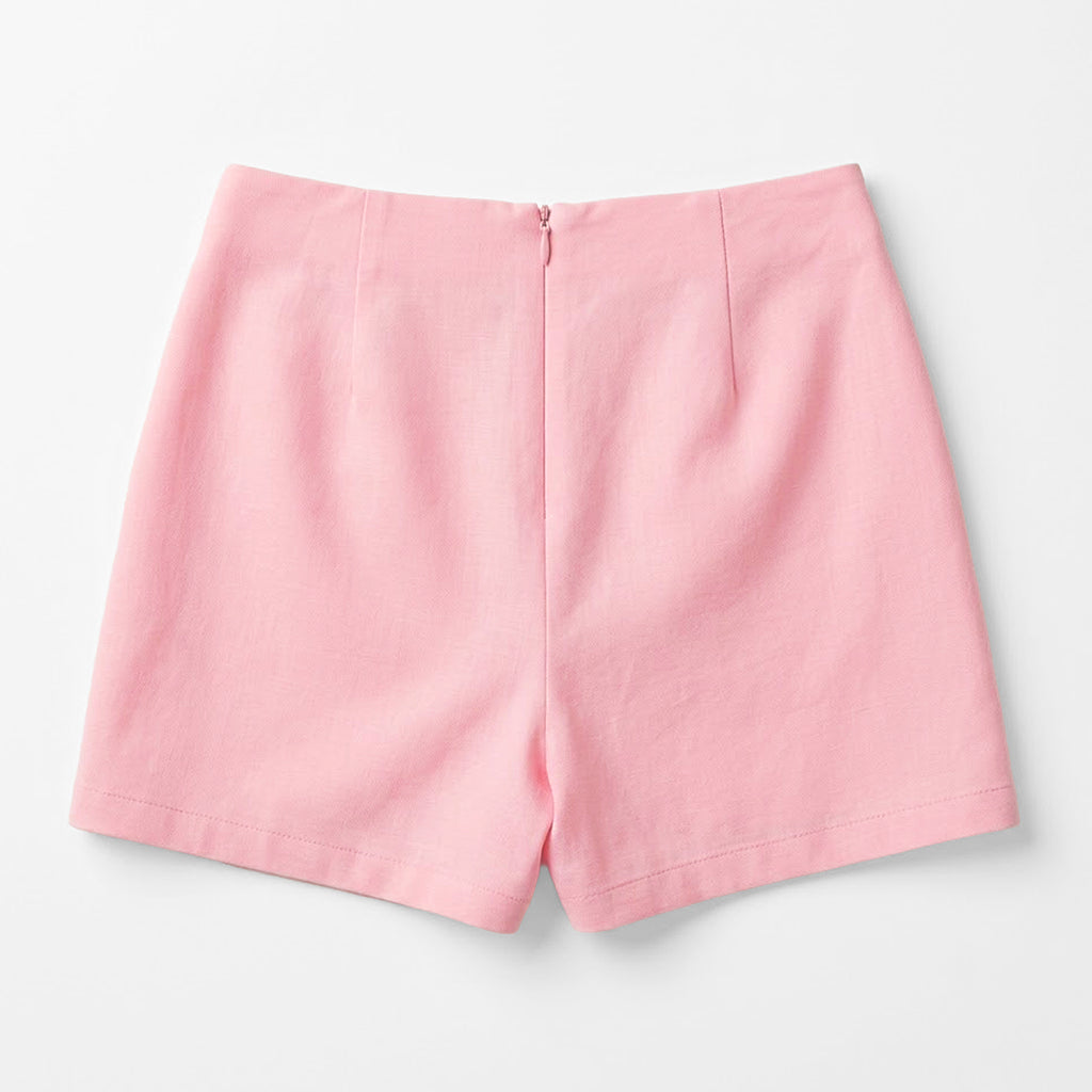 Falda Short Con Encaje Para Mujer 45-26 Rosa London Fashion®