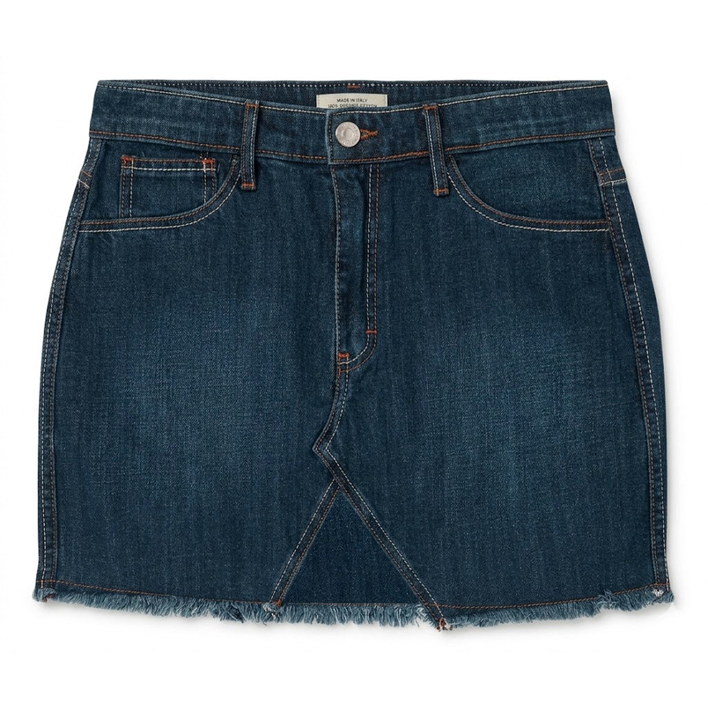 Falda De Mezclilla Para Mujer Mod. Ssjsskd Marca Skannda® Azul Oscuro