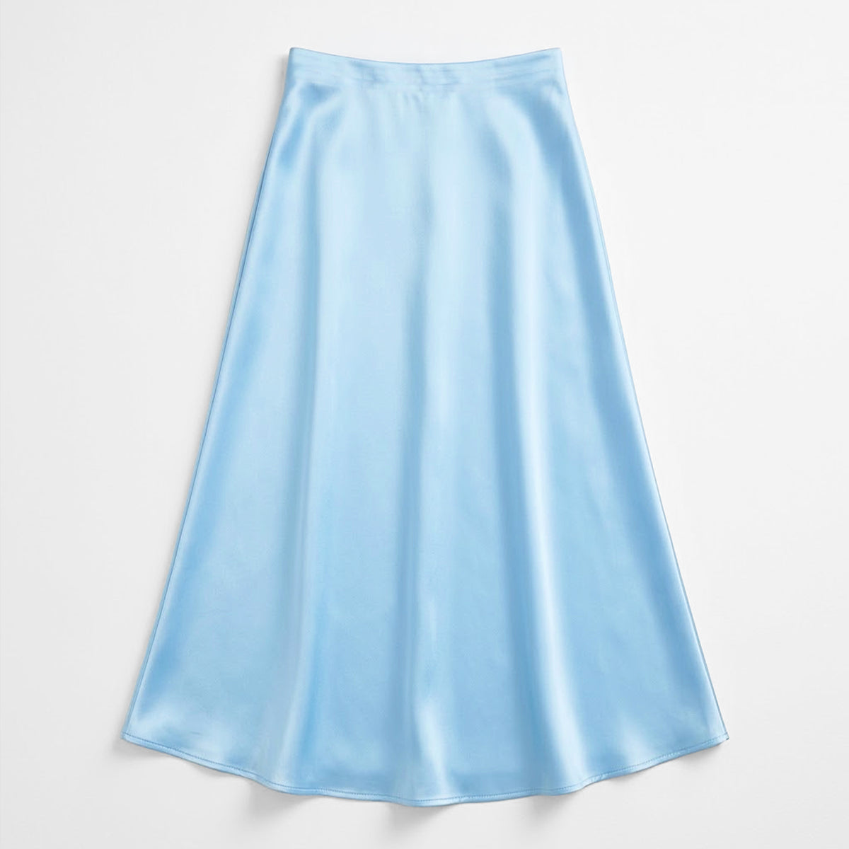 Falda Tipo Satín Larga Para Mujer Mod. X1058 Marca Julys®