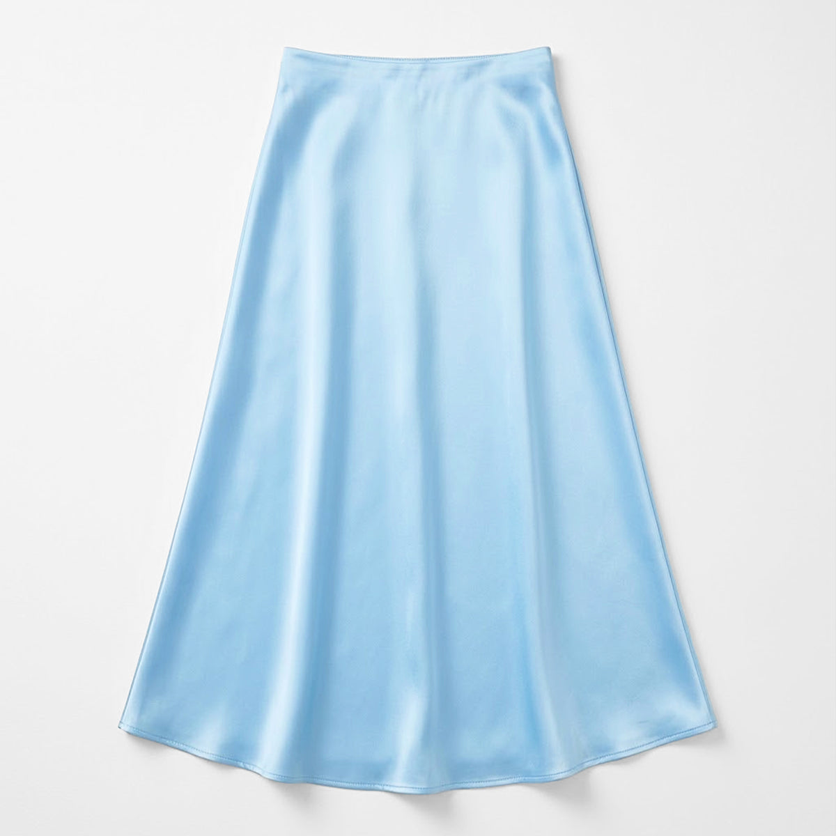 Falda Tipo Satín Larga Para Mujer Mod. X1058 Marca Julys®