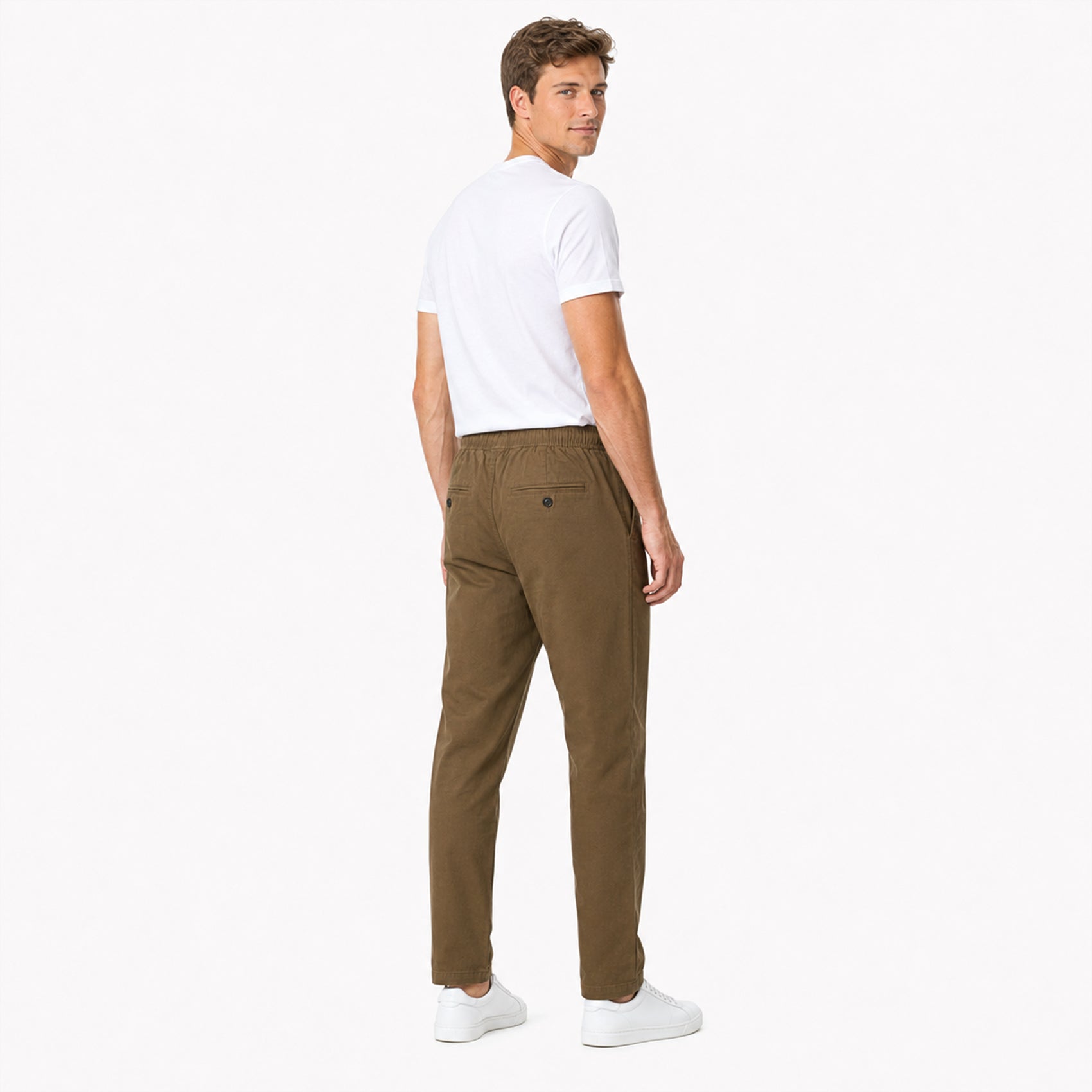 Pantalón Jogger Slim Fit Para Hombre Gjoggw Tabaco Marca Bobois®