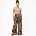 Pantalón Palazzo Animal Print Mujer Tipo Lino 56613 Stop®