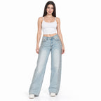 Pantalón Recto Holgado Jeans Para Mujer Dxd0626 Marca Doux®