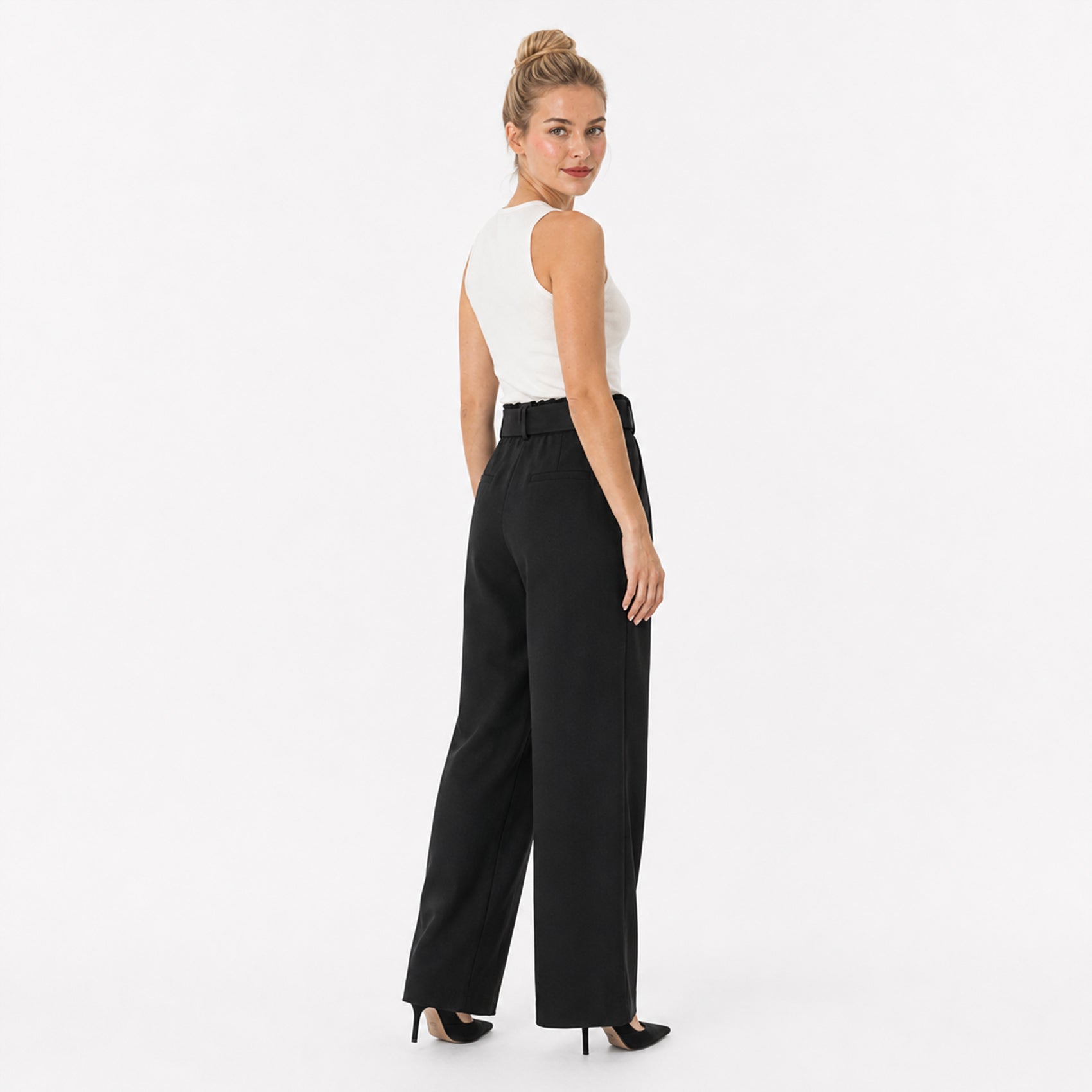 Pantalon Con Cinturon Para Mujer Mod. Kf099 Marca Julys®