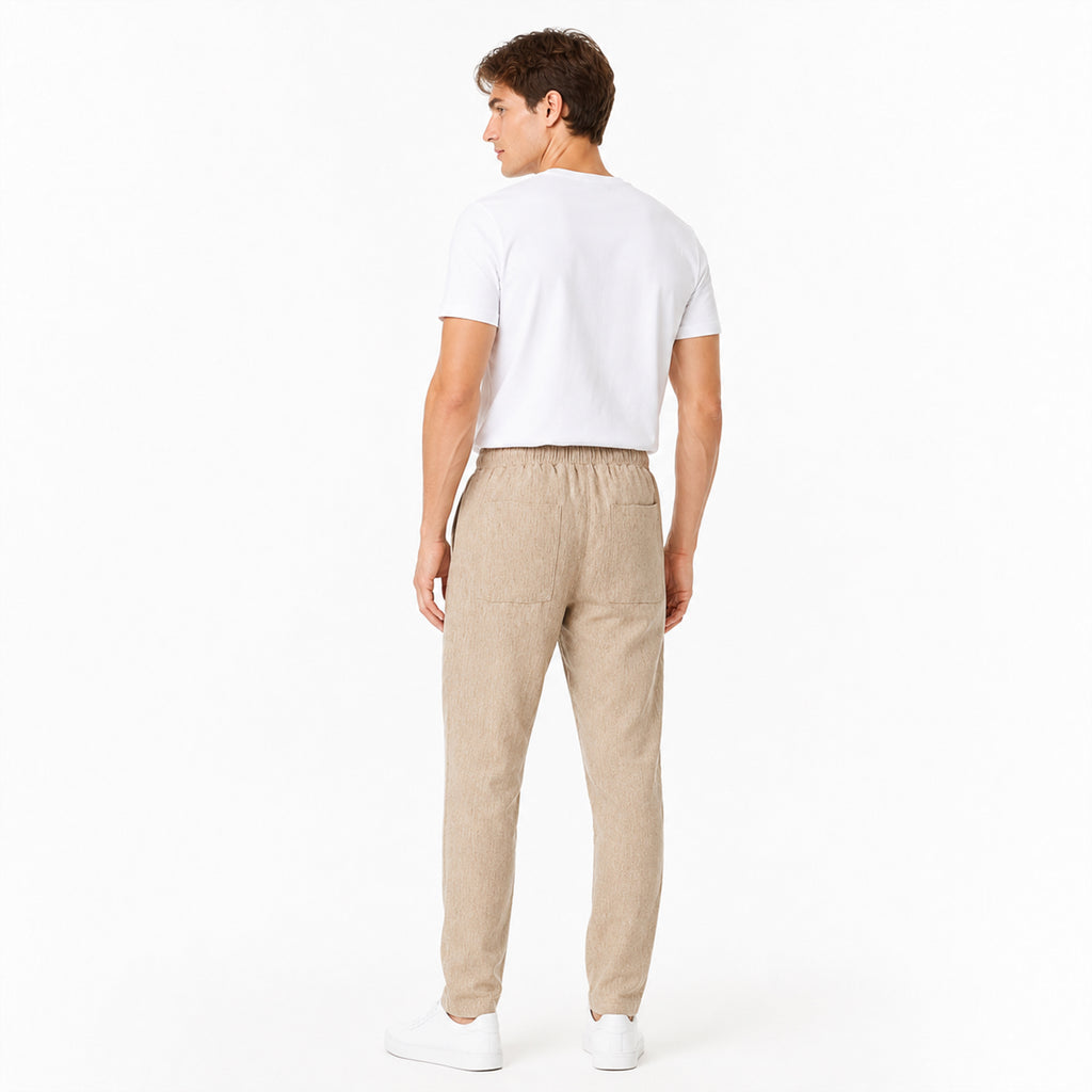 Pantalón Tipo Lino Para Hombre Mod. Mkhp0009 Mako & Co®