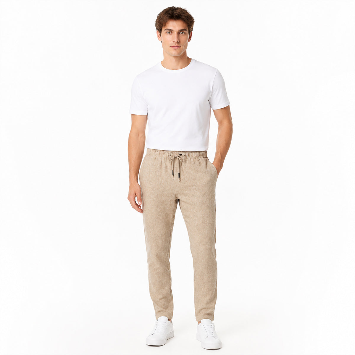 Pantalón Tipo Lino Para Hombre Mod. Mkhp0009 Mako & Co®