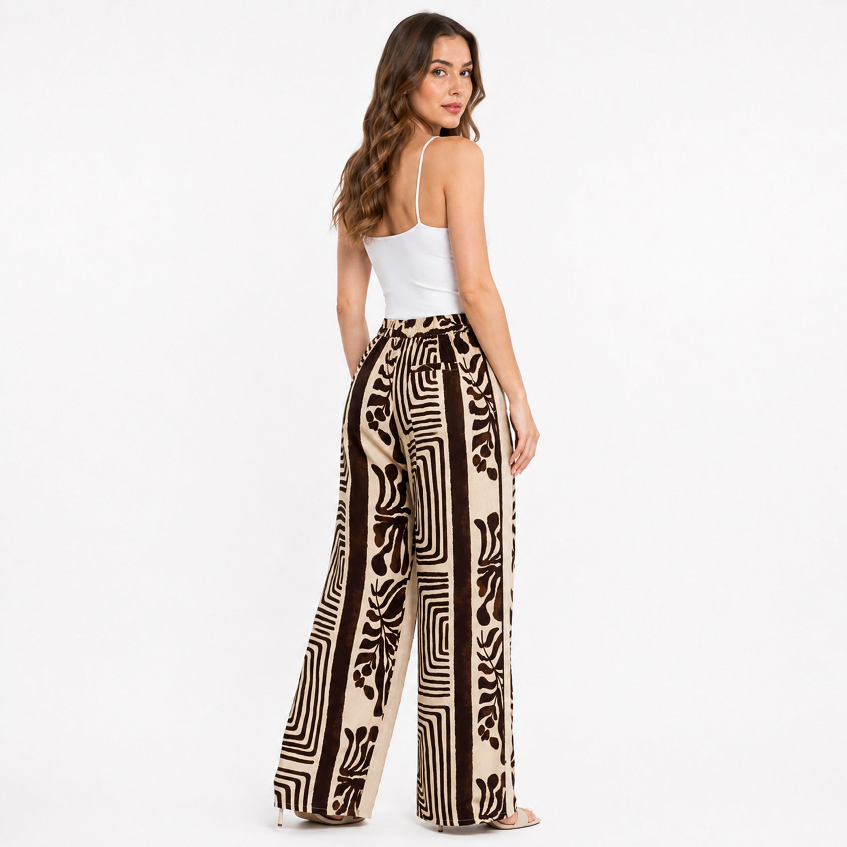 Pantalón Palazzo Mujer Tipo Lino Mod. Orpv24-052 Stop®