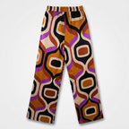 Pantalón Palazo Estampado Retro Casual Mujer W41101 Bobois®