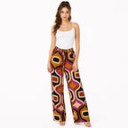 Pantalón Palazo Estampado Retro Casual Mujer W41101 Bobois®