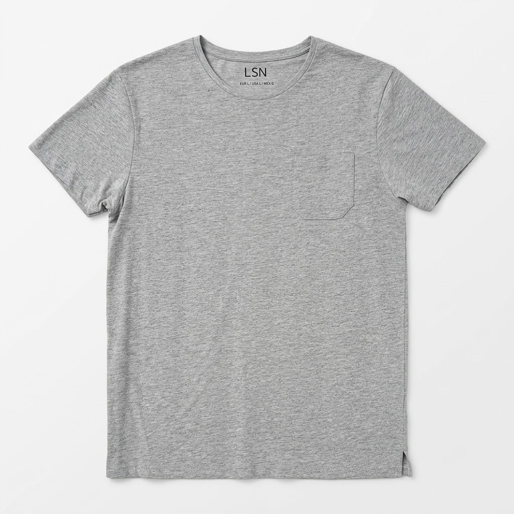 Playera Casual Básica De Hombre Mod.21k-1633al Gris Losan®
