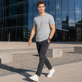 Playera Casual Básica De Hombre Mod.21k-1633al Gris Losan®