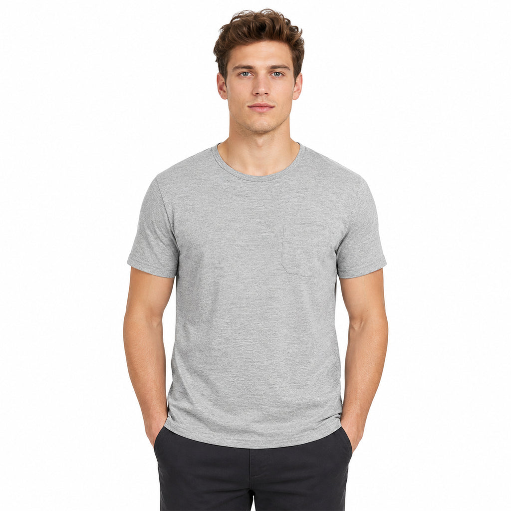 Playera Casual Básica De Hombre Mod.21k-1633al Gris Losan®
