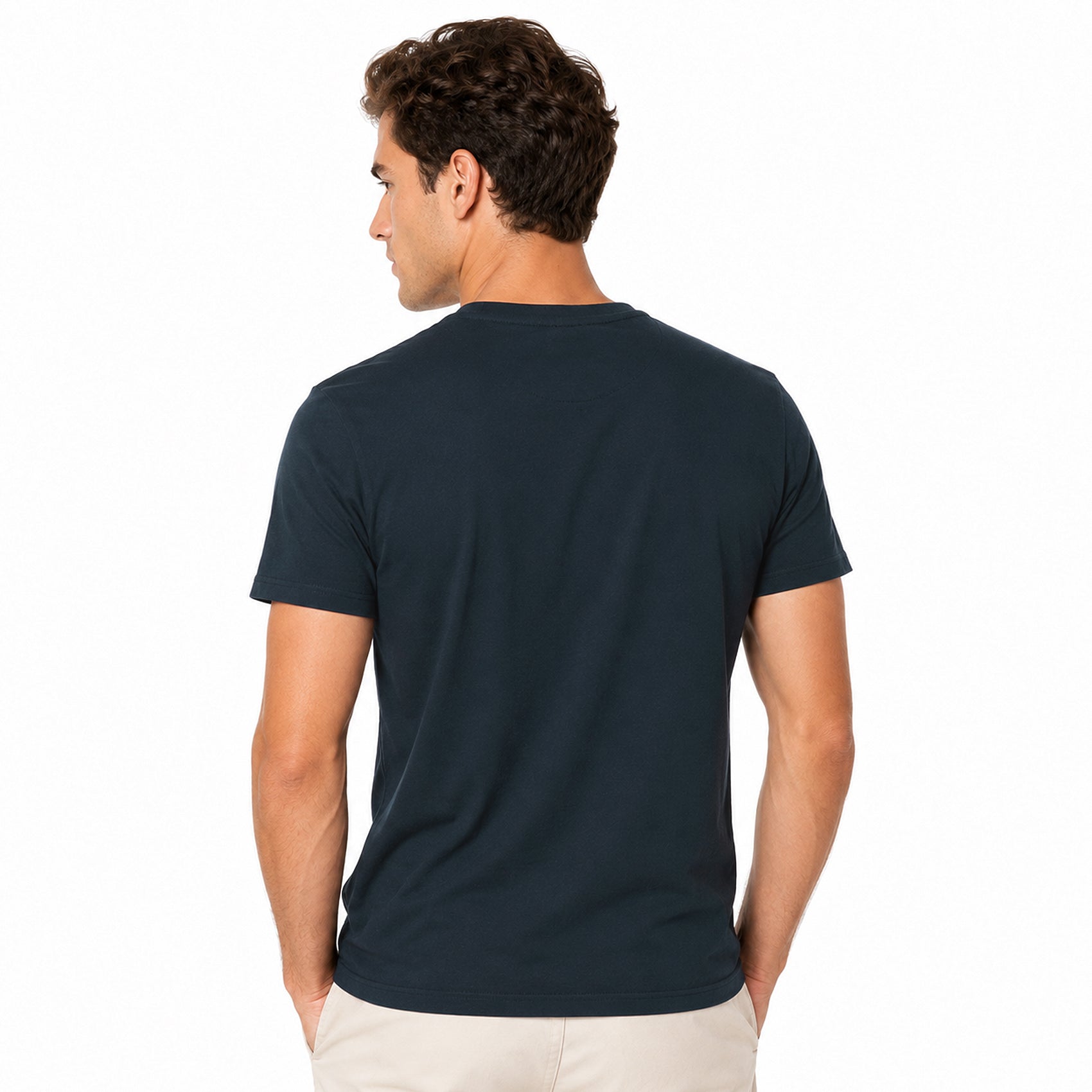 Playera Casual Básica De Hombre Mod.21k-1633al Marino Losan®