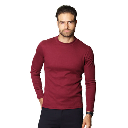 Playera De Hombre Manga Larga Mod.a35303 Marca Bobois®