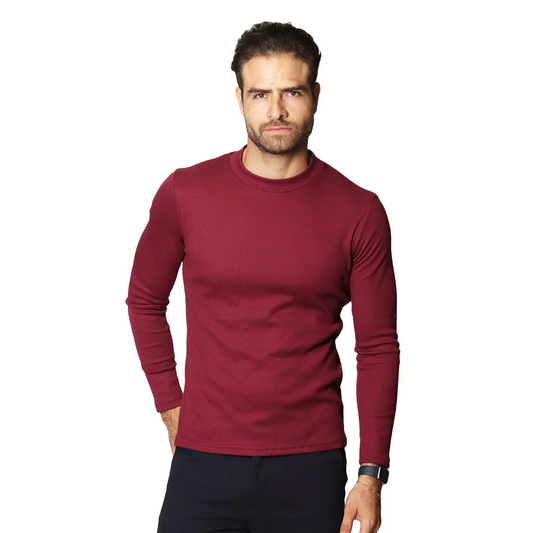 Playera De Hombre Manga Larga Mod.a35303 Marca Bobois®