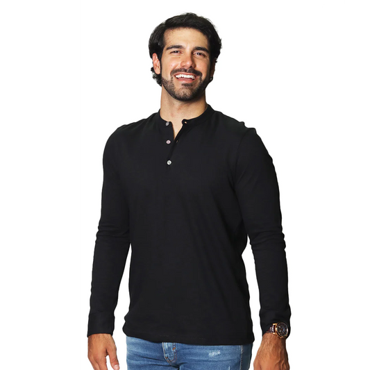 Playera De Hombre Manga Larga Mod.a35305 Bobois®