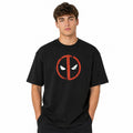 Playera Oversize Fit De Hombre Deadpool Mascara De Latex®