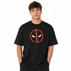 Playera Oversize Fit De Hombre Deadpool Mascara De Latex®