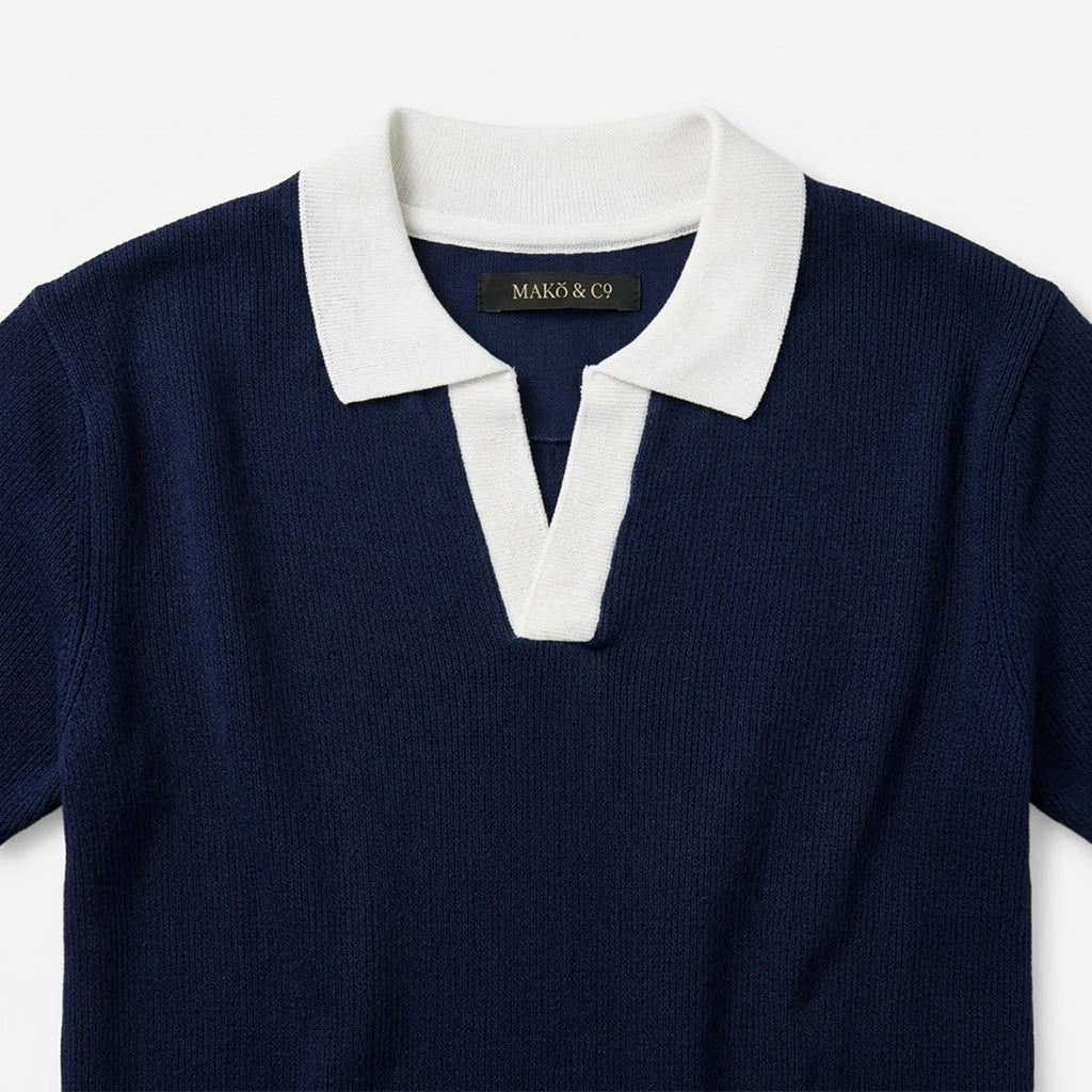 Playera Polo Semi Formal Para Hombre Mkhc0034 Makn & Co®
