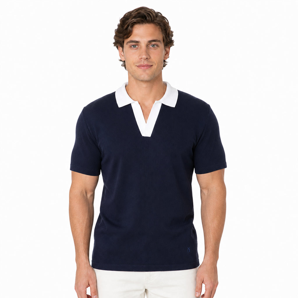 Playera Polo Semi Formal Para Hombre Mkhc0034 Makn & Co®