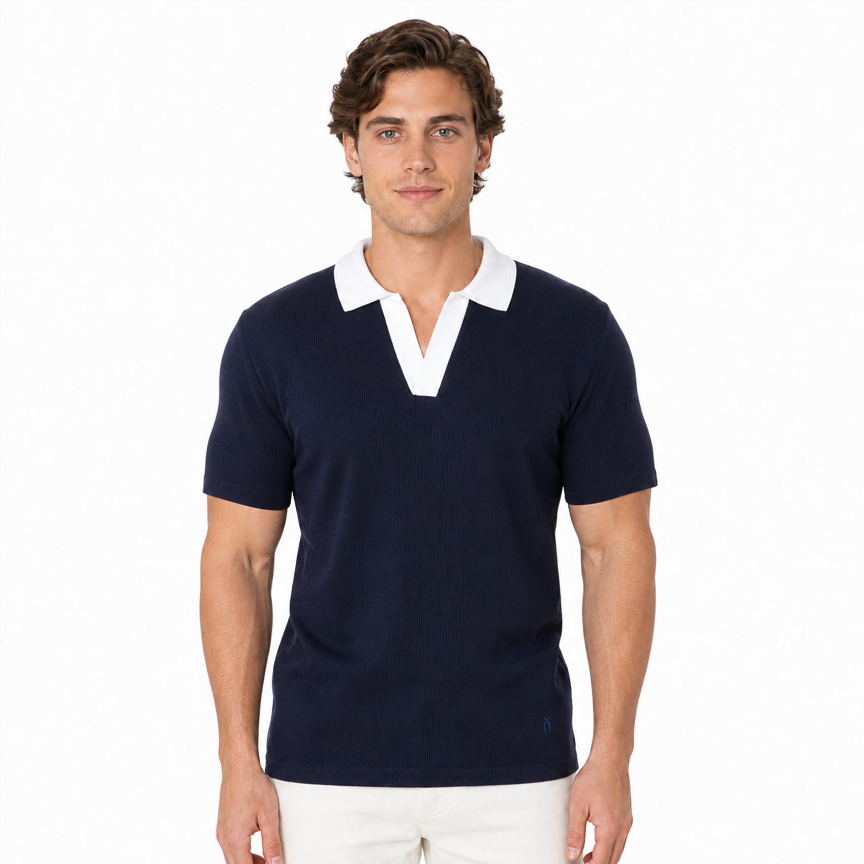 Playera Polo Semi Formal Para Hombre Mkhc0034 Makn & Co®