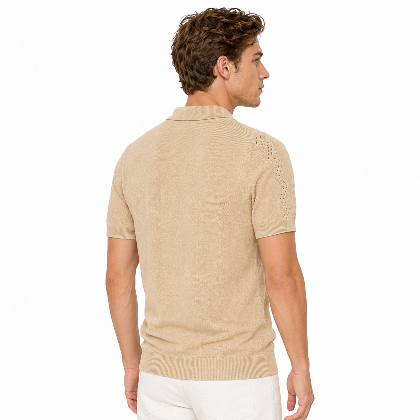 Playera Polo De Punto Para Hombre Mkhc0053 Marca Makn&co®