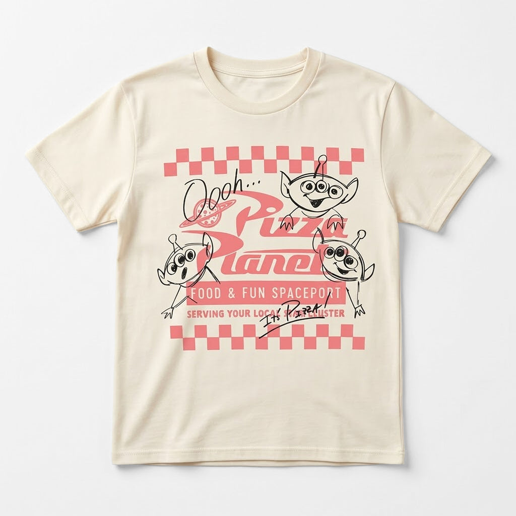 Playera Comfy Fit De Hombre Pizza Planet Mascara De Latex®