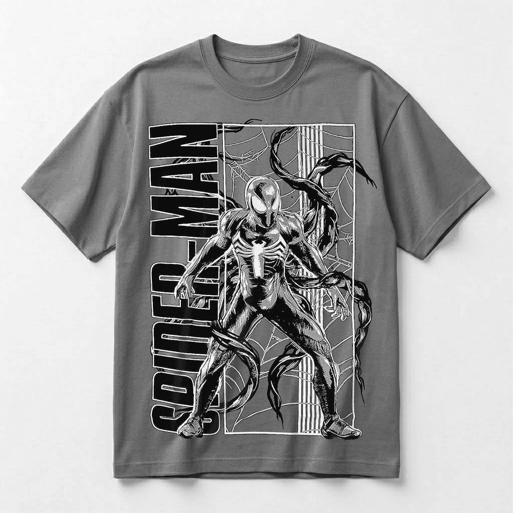 Playera Oversize Fit De Hombre Simbionte Mascara De Latex®