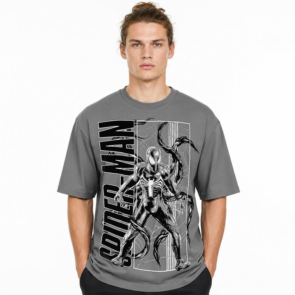 Playera Oversize Fit De Hombre Simbionte Mascara De Latex®