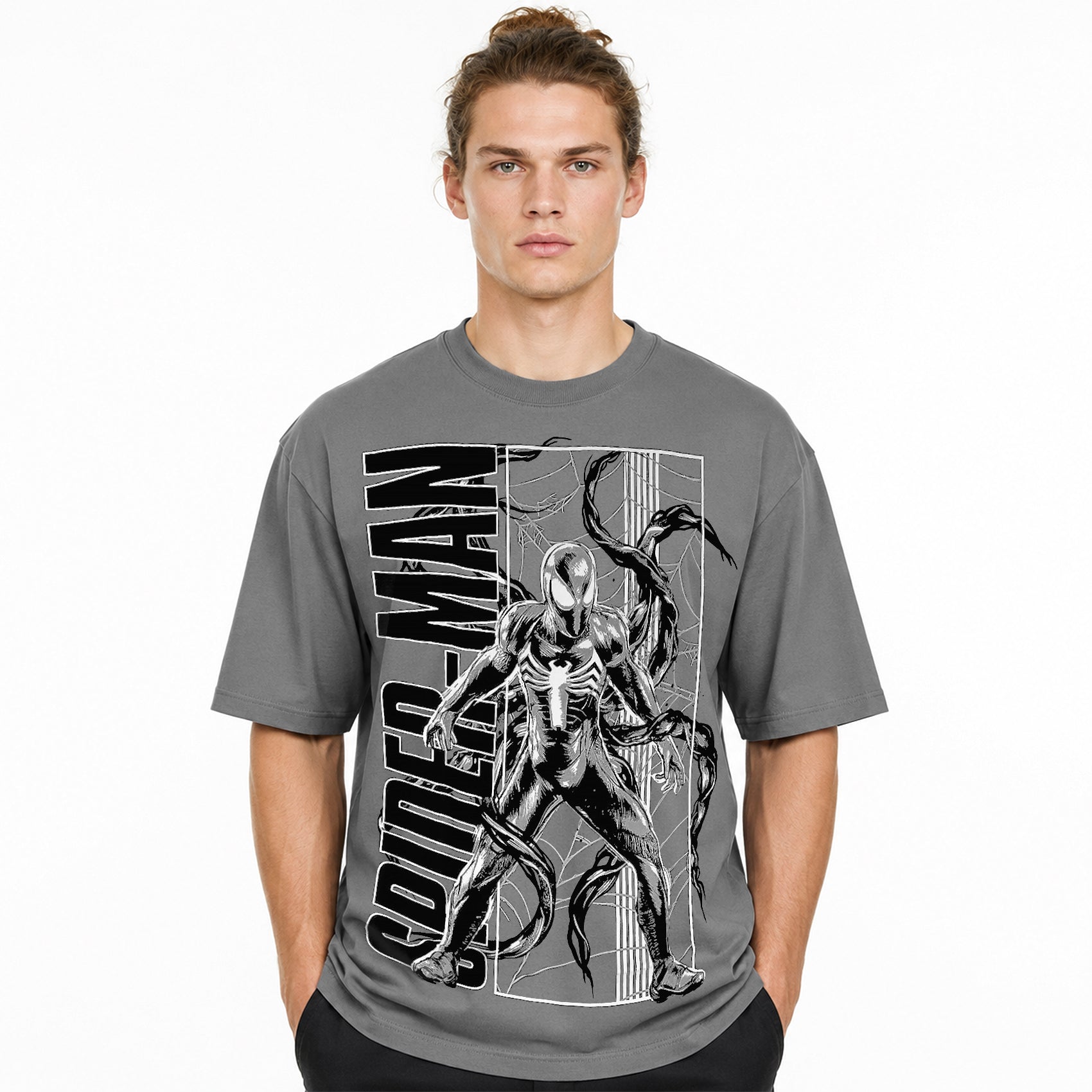 Playera Oversize Fit De Hombre Simbionte Mascara De Latex®