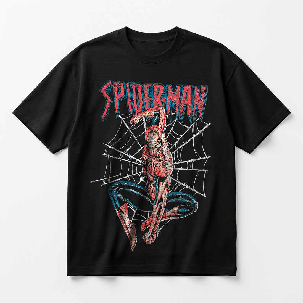 Playera Oversize Fit Hombre Spider Force Mascara De Latex®