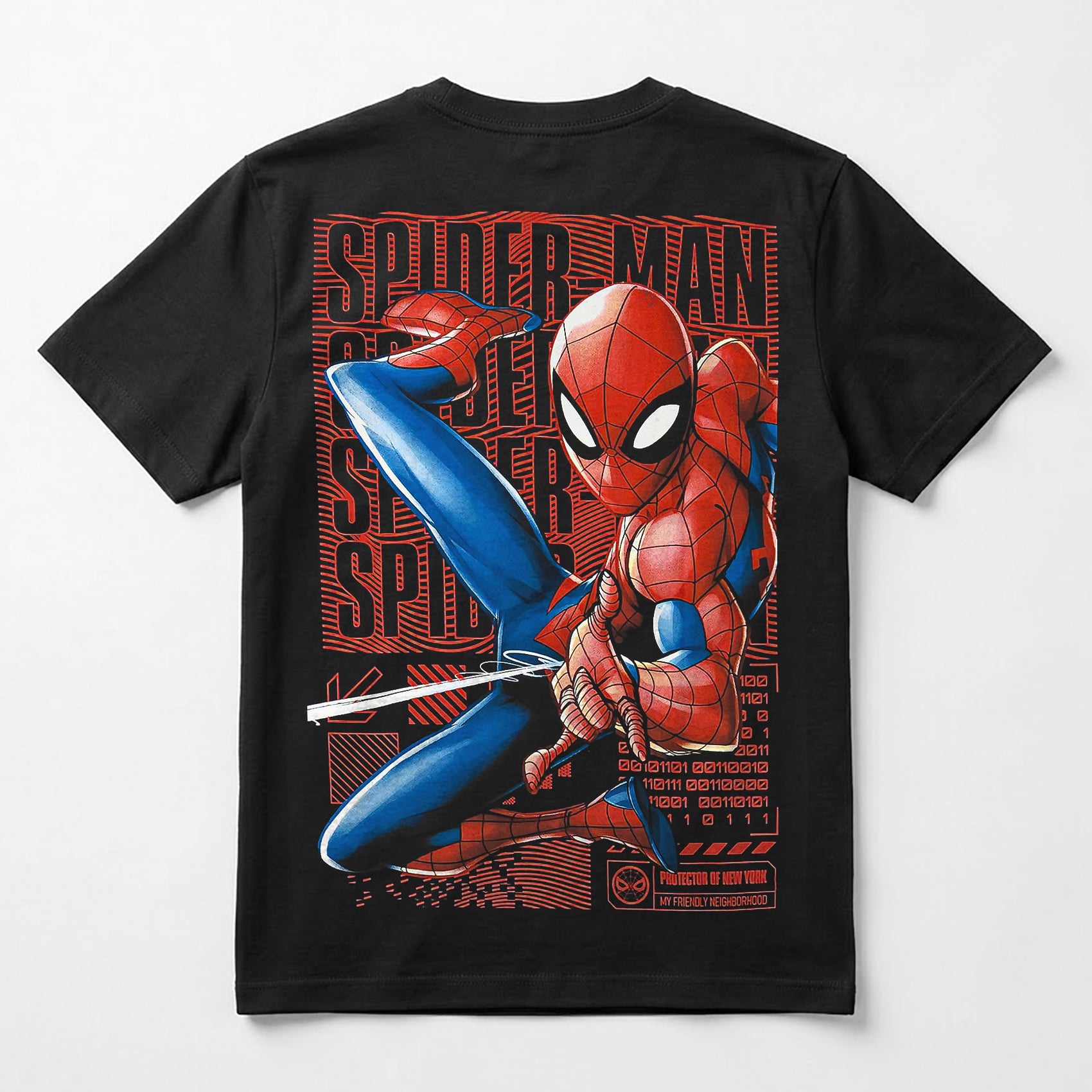 Playera Oversize Fit De Hombre Spider Mascara De Latex®