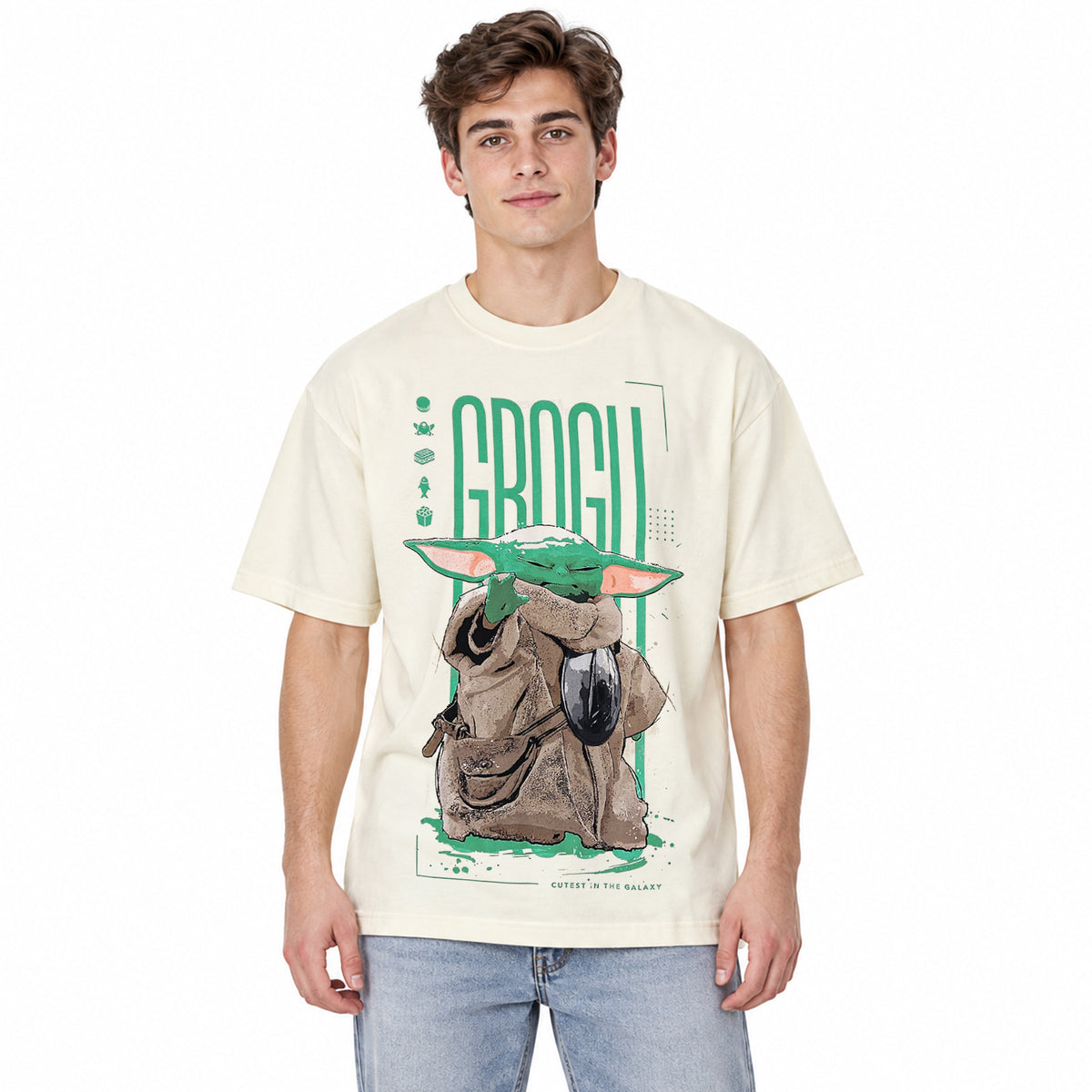Playera Oversize Fit De Hombre The Child Mascara De Latex®