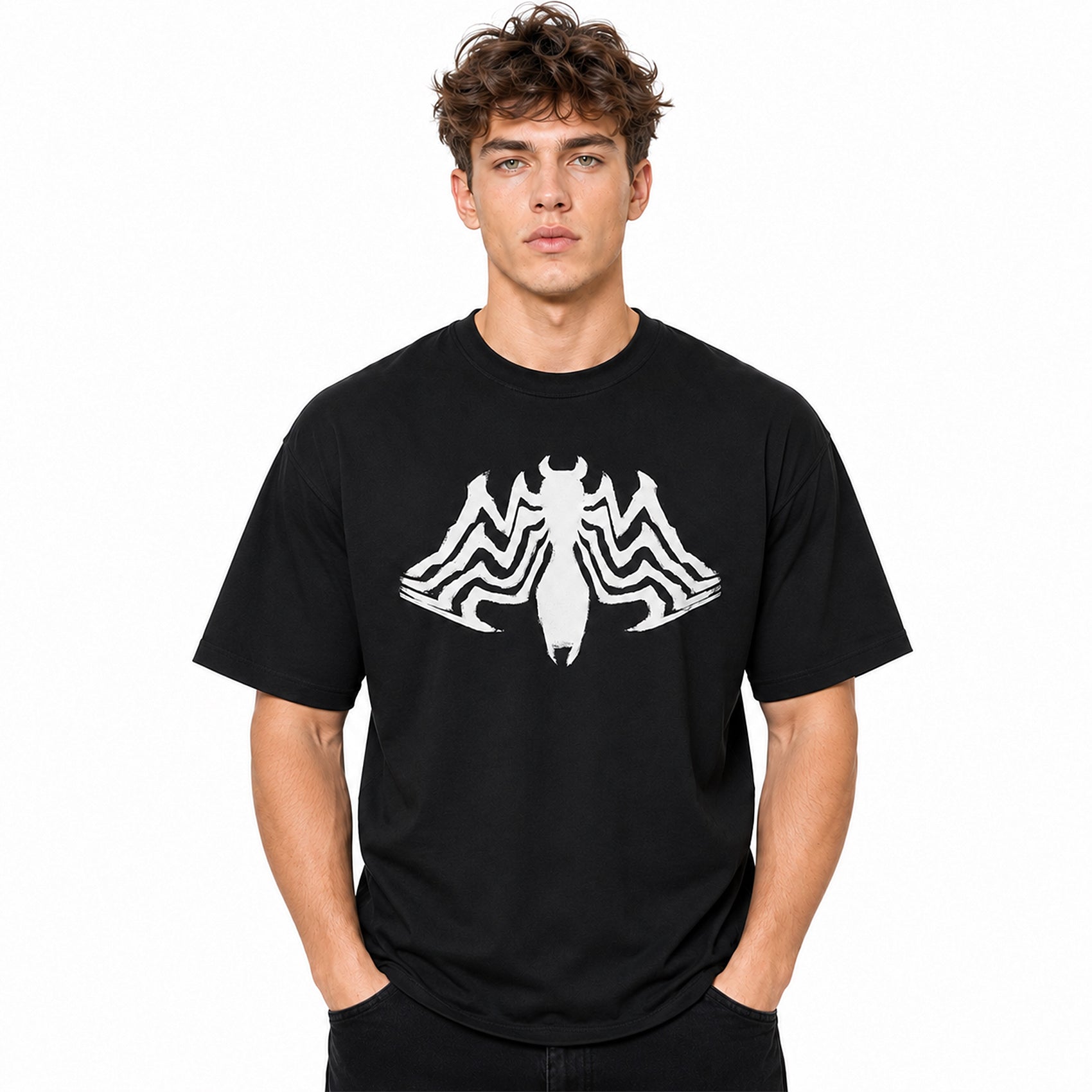 Playera Oversize Fit De Hombre Venom Mascara De Latex®