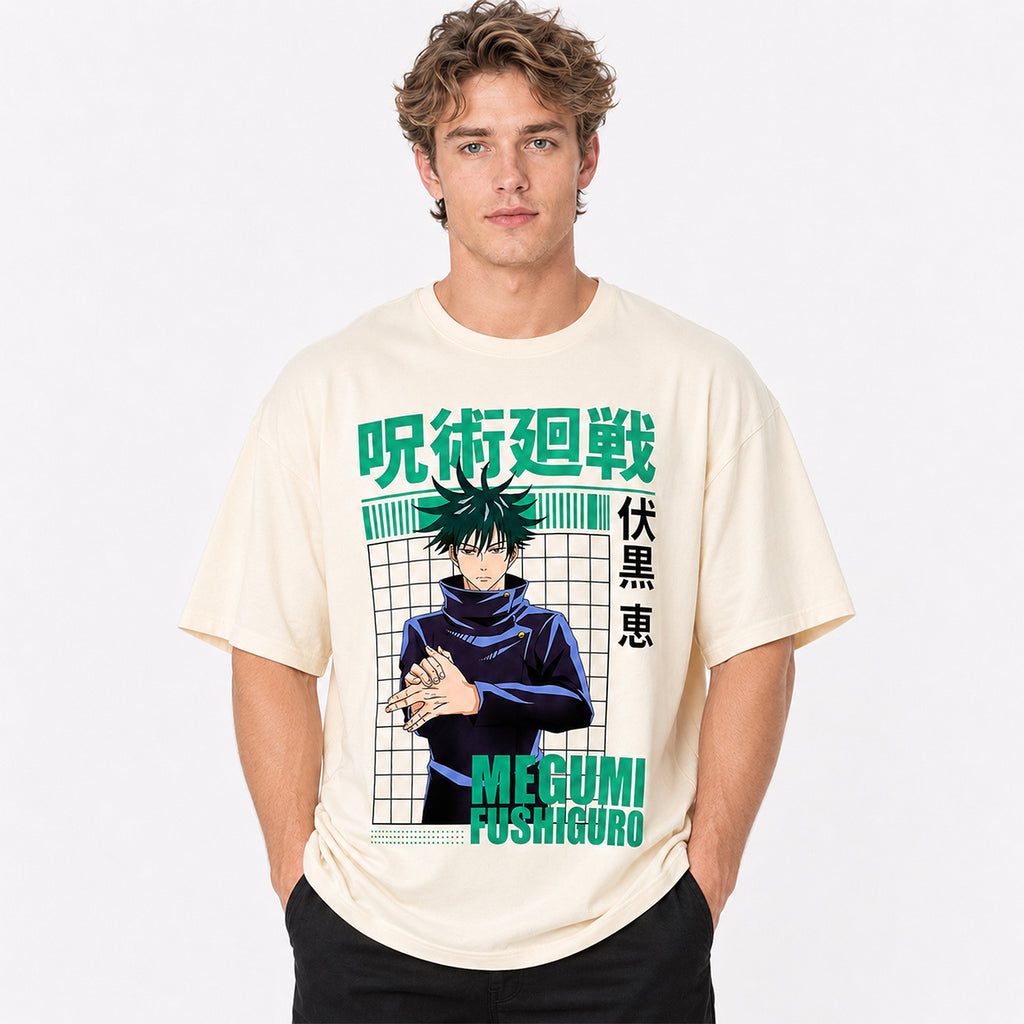 Playera Para Hombre Megumi Fushiguro Marca Mascara De Latex®