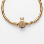 Pulsera Elegante Con Corona Para Mujer Bisutería Fina