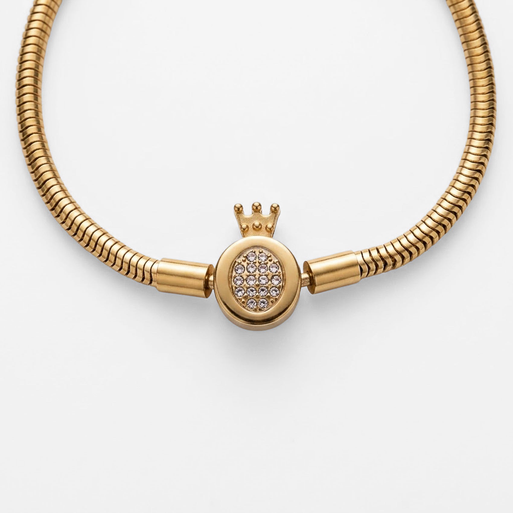 Pulsera Elegante Con Corona Para Mujer Bisutería Fina