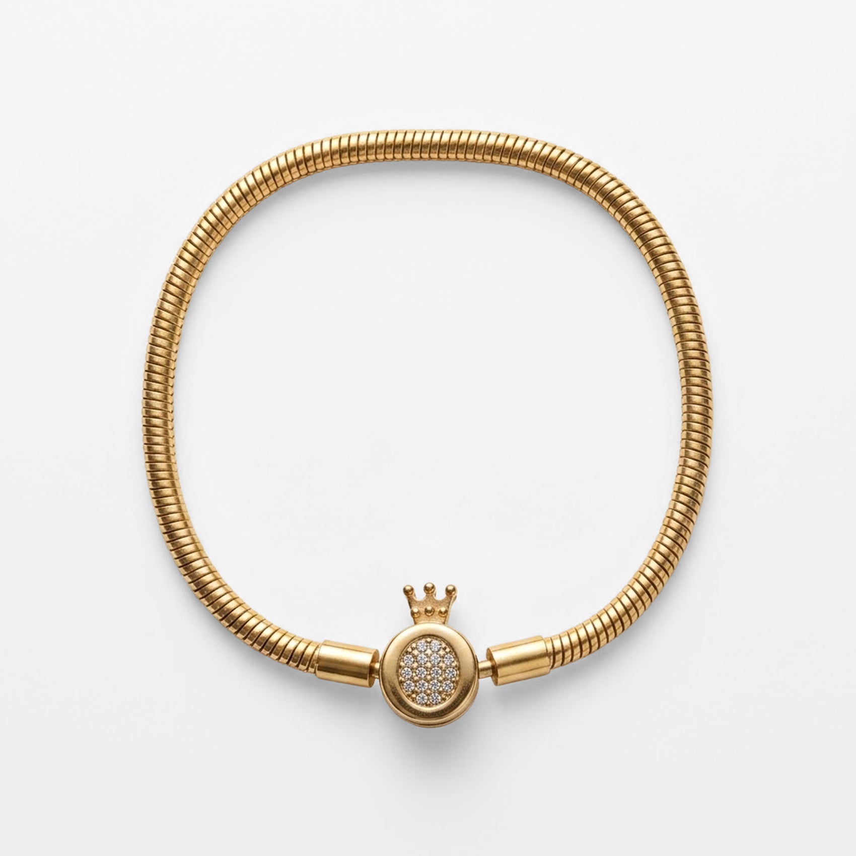 Pulsera Elegante Con Corona Para Mujer Bisutería Fina
