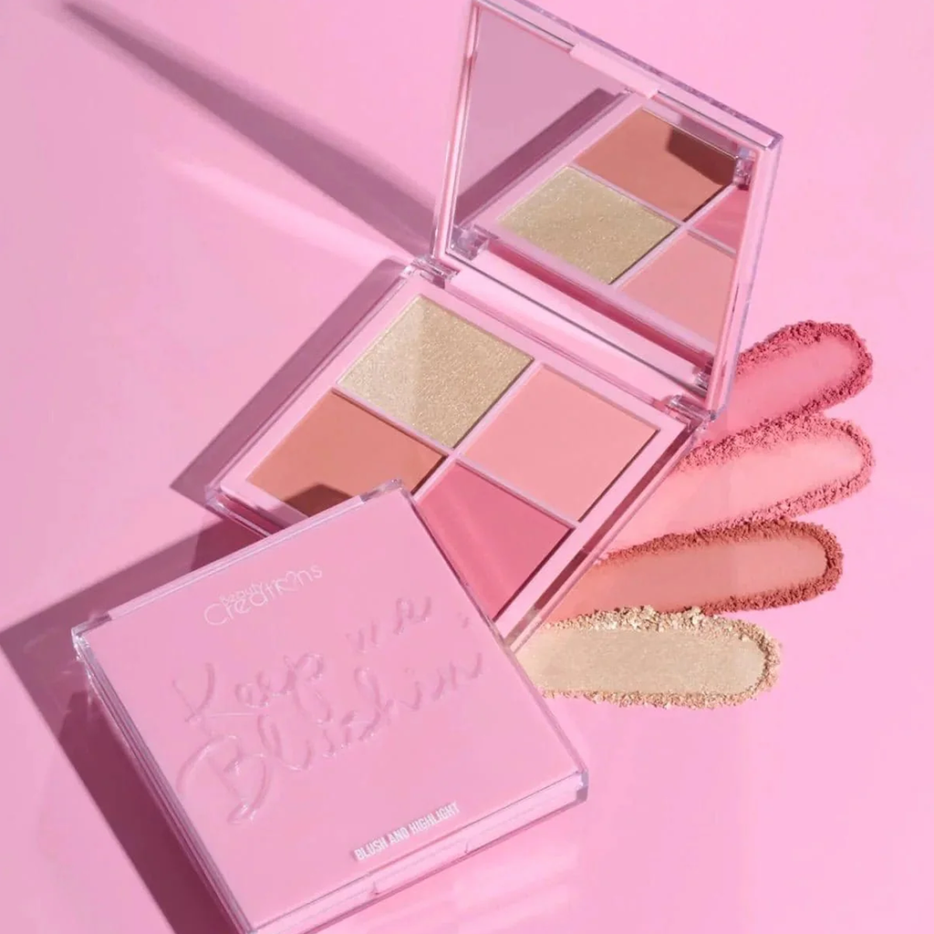 Paleta De Rubores 4 Tonos Keep Me Blushin 24-7 marca Beauty Creations®