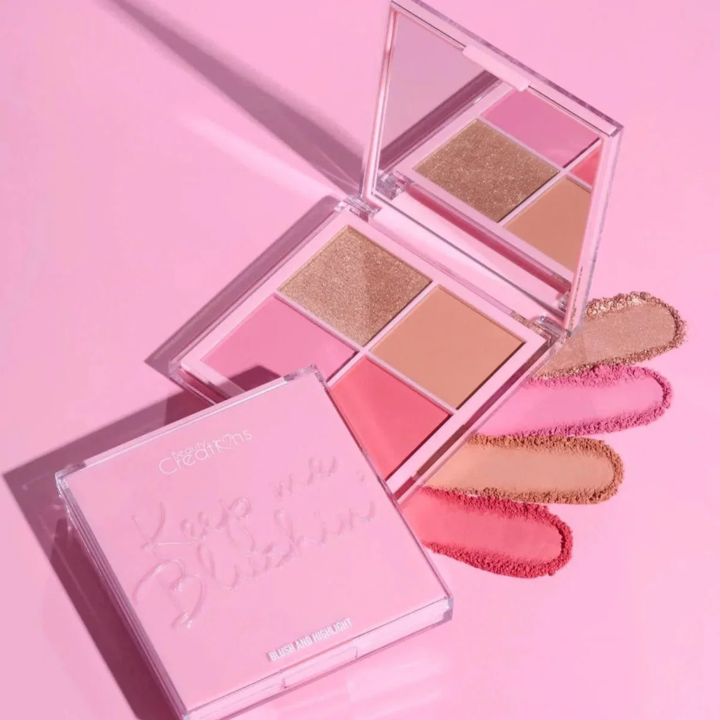 Paleta De Rubores 4 Tonos Keep Me Blushin 4-ever marca Beauty Creations®