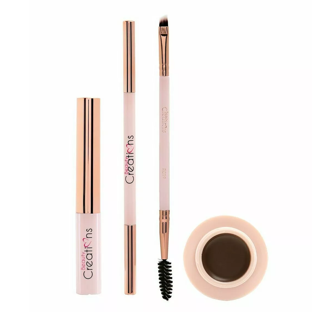 Set De Cejas 4 Brow Definer 911 Essentials Beauty Creations® Dark brown